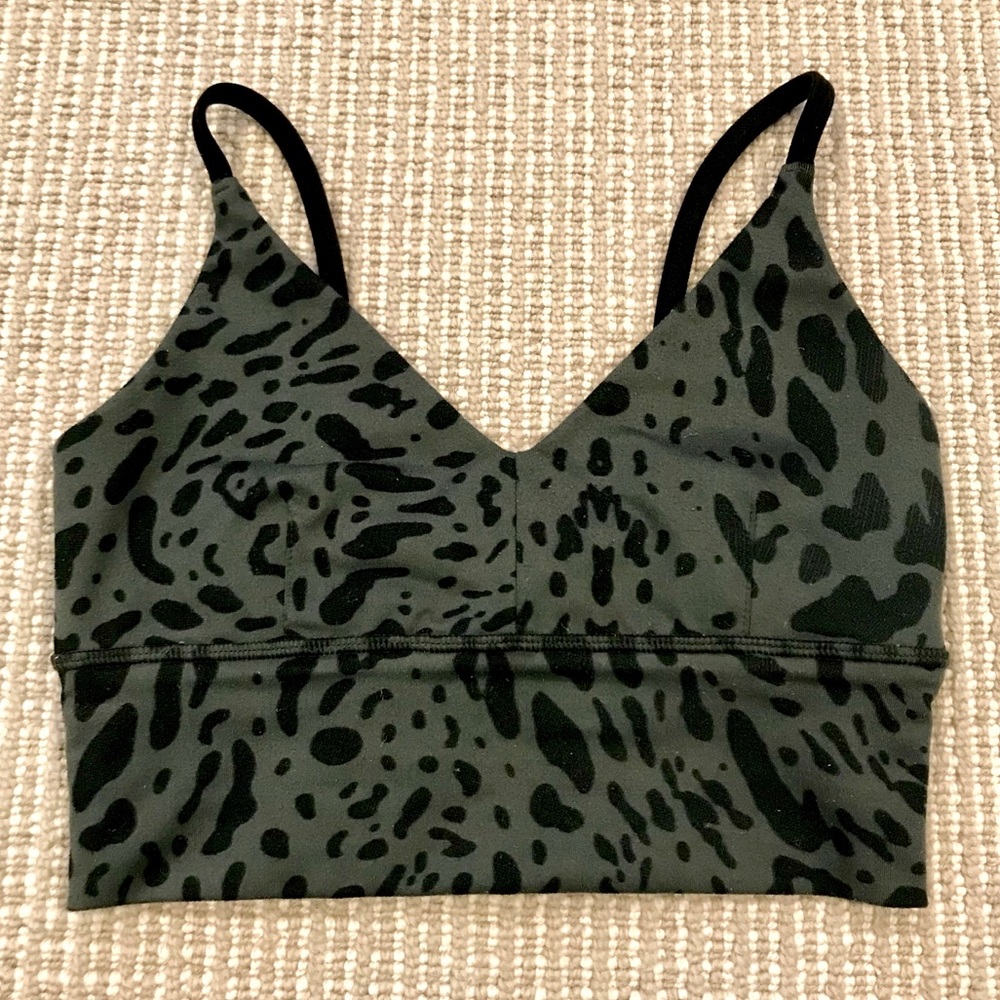 Animal Print Lululemon Bra Crop